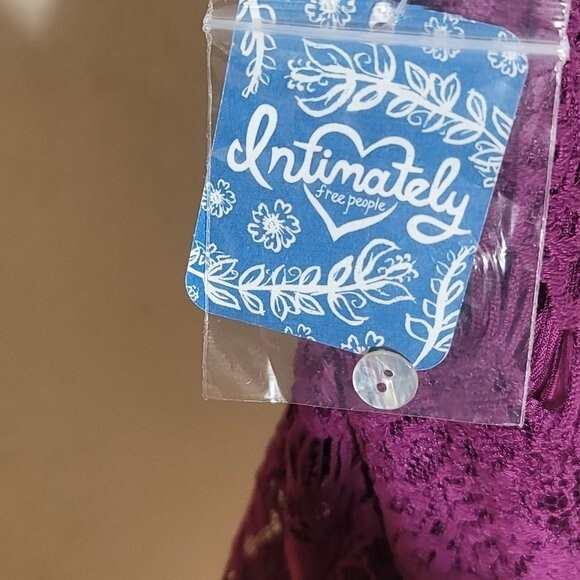 NWT Free People Intimatley Magenta DayDream A-Line Bodycon Embroidered Dress szM - Picture 12 of 13